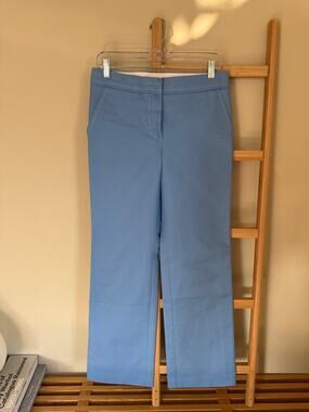 Vintage Louis Vuitton Marc Jacobs Blue Contrast Stitch Wide Leg Pants Sz 38